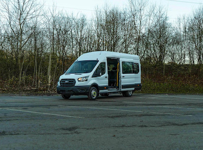 Ford Transit School Bus Header Mobile